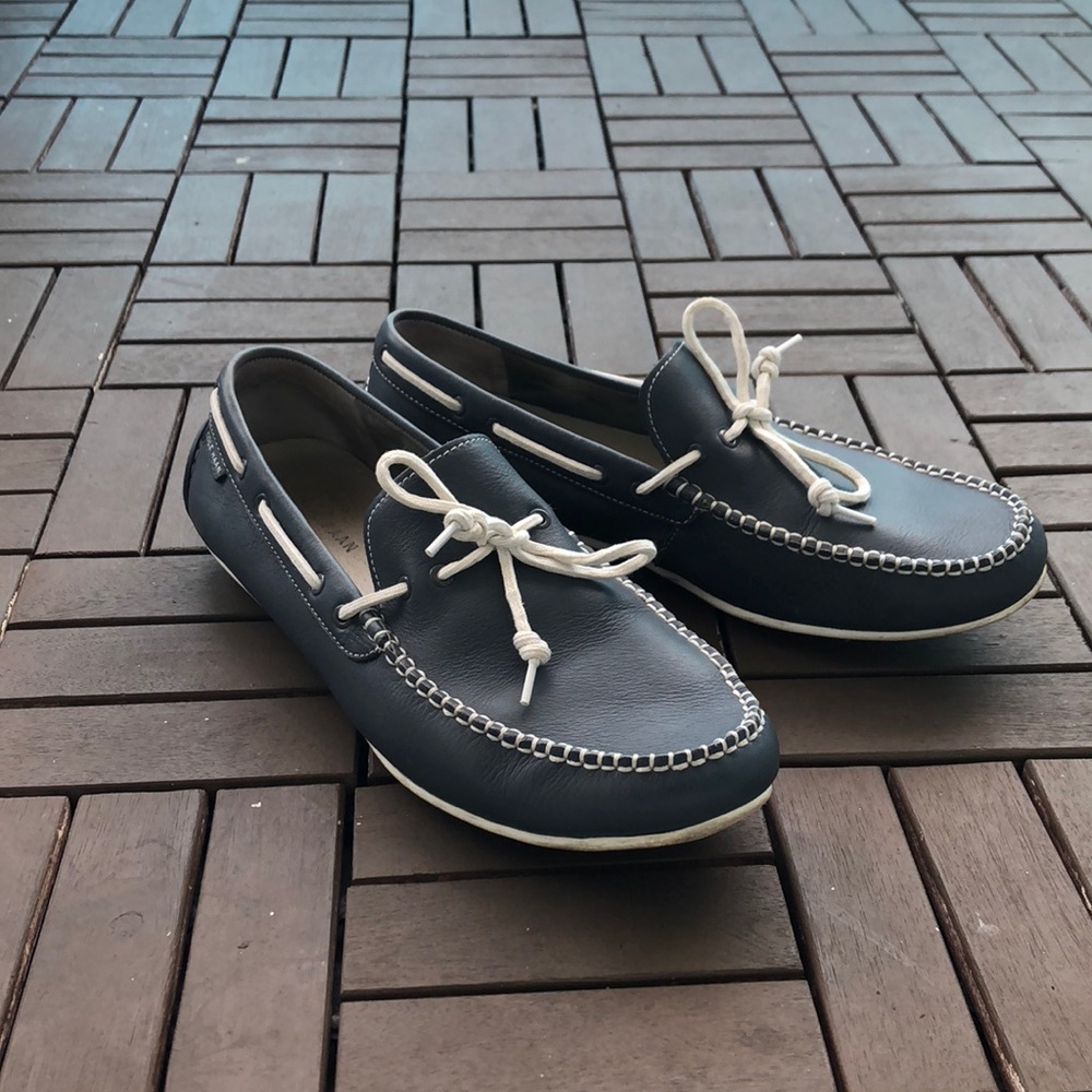 Cole Haan Mens Grant Slip On Loafer Grey/White